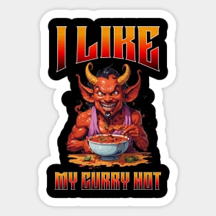 I like my curry hot Sticker